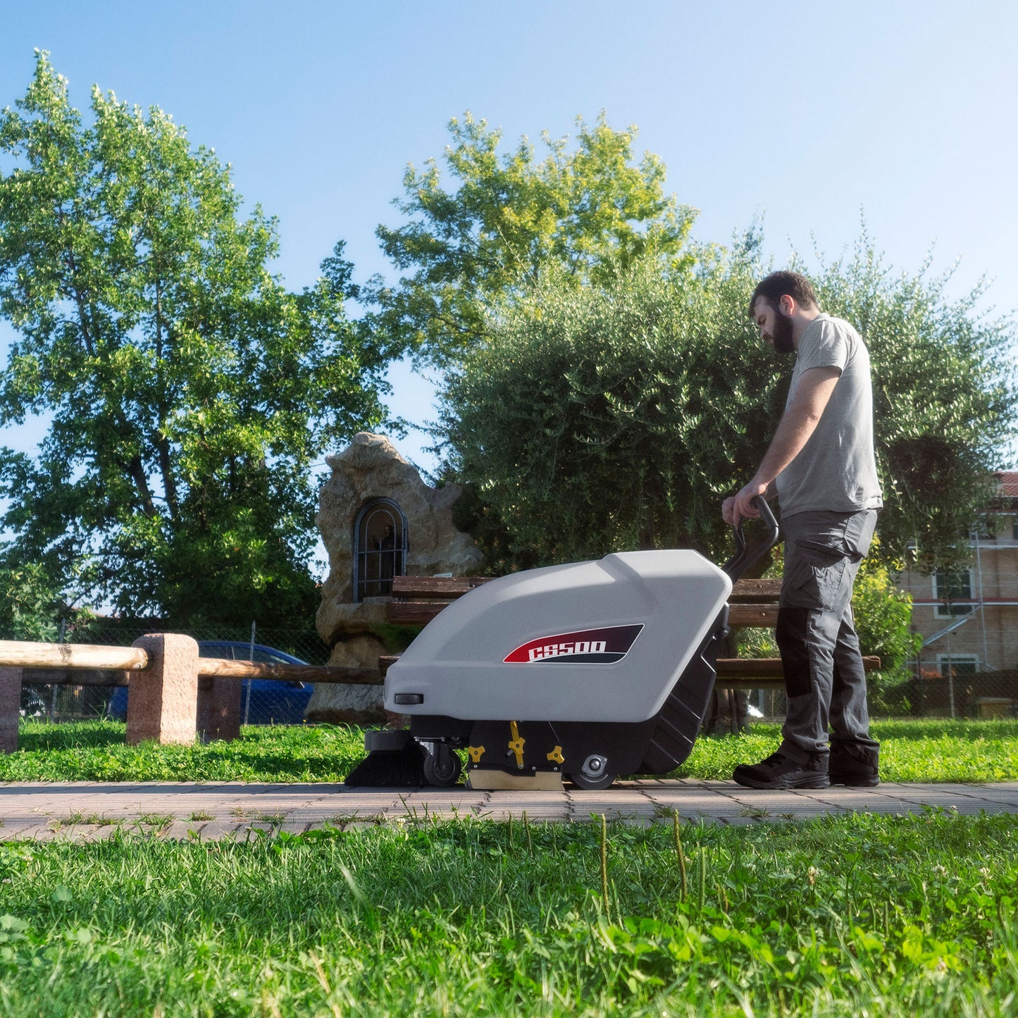 Comac CS500B Complete 50cm Walk Behind Battery Sweeper