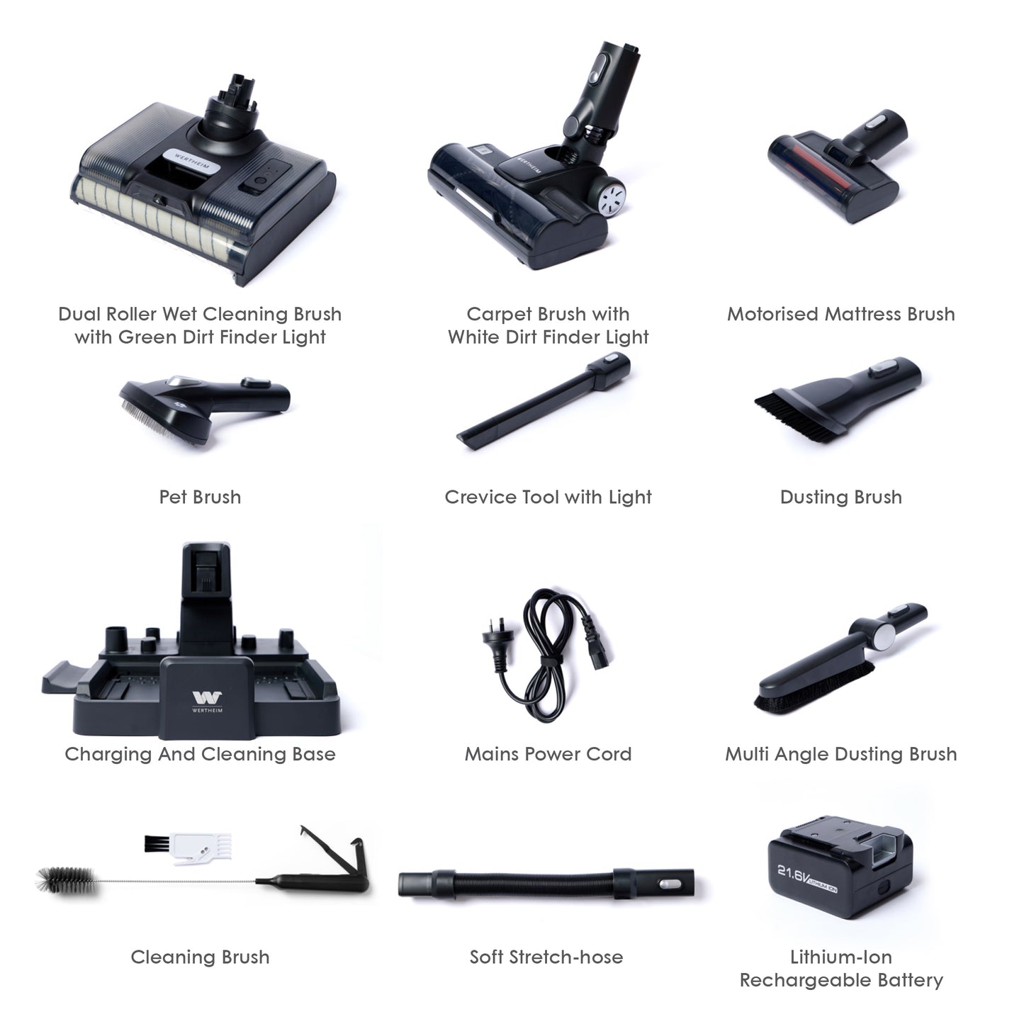 Wertheim Trident 3 in 1 Multi Purpose Floor Washer & Cleaner Combo. Combines Floor Washing & Vacuuming with Multiple Accessories.