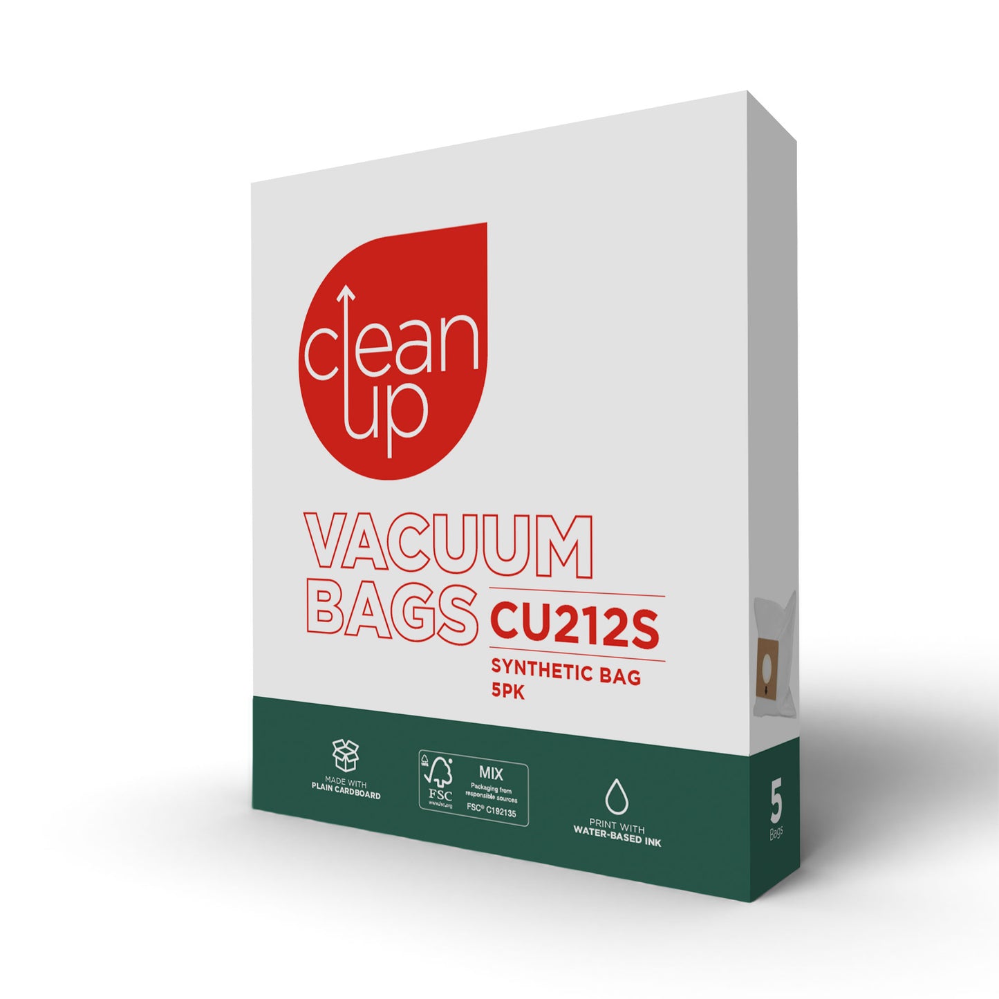 CleanUp CU212 Vacuum Bags 5 Pack