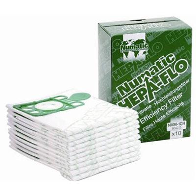 Numatic Bag NVM1CH Hepaflo Synthetic Dust Bags 10 Pack