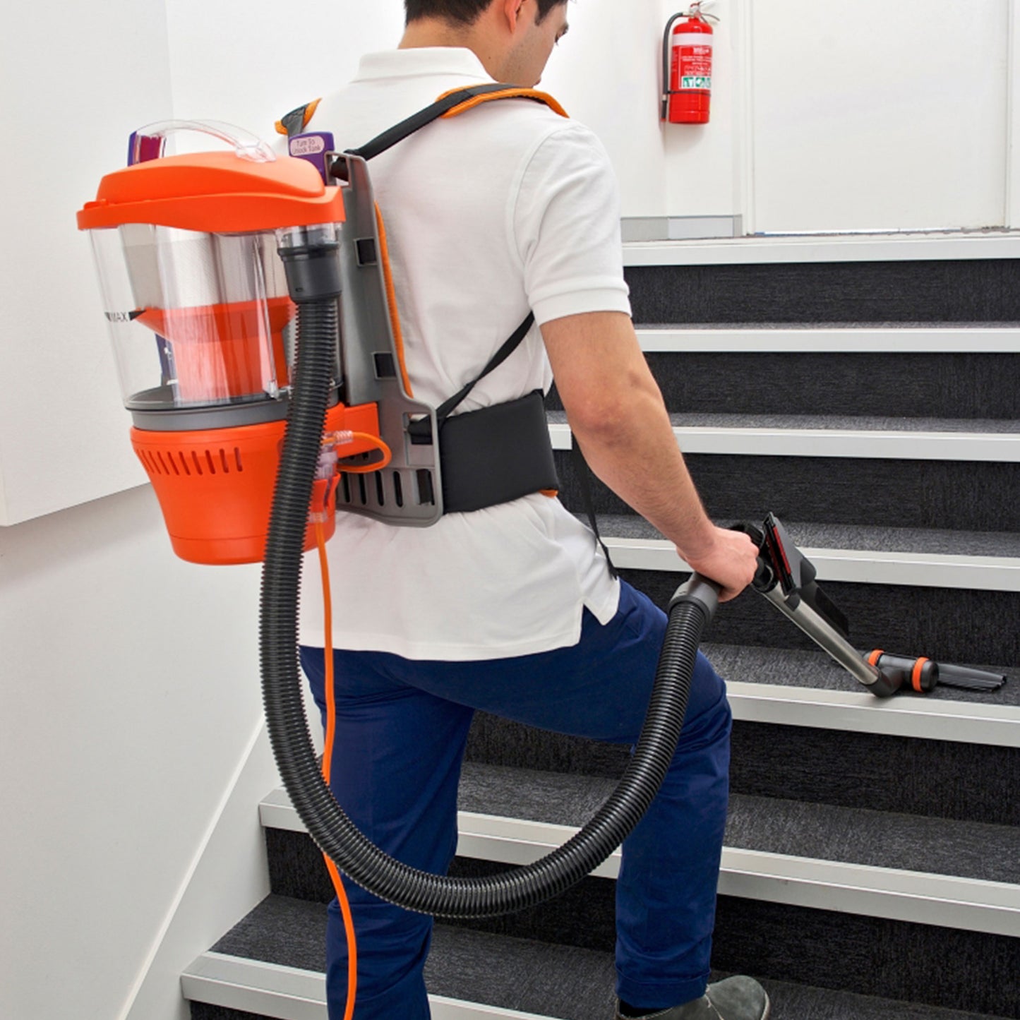 Rugged® Advantage Turbo 32mm Multi-Cyclone Backpack Vacuum Cleaner