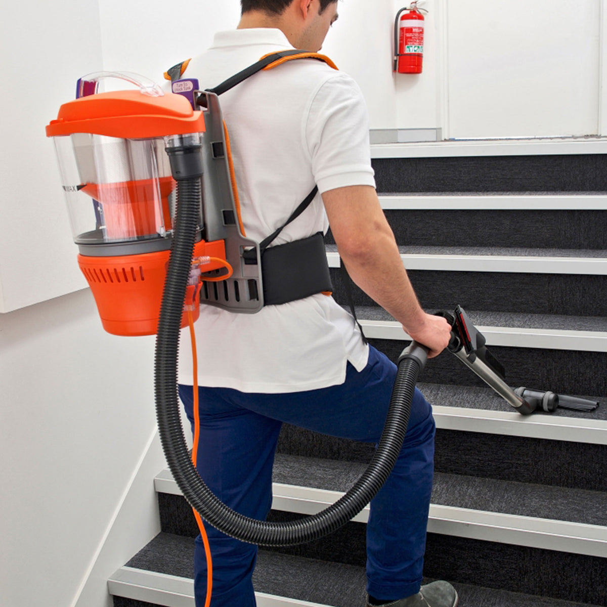Rugged® Advantage Turbo 32mm Multi-Cyclone Backpack Vacuum Cleaner
