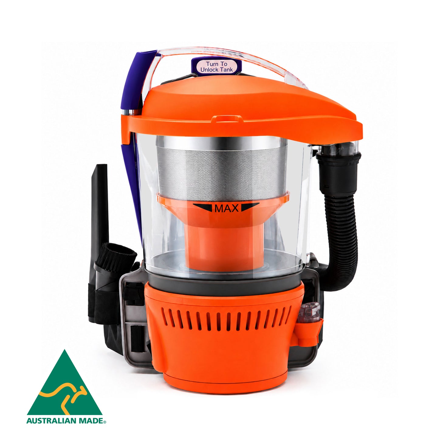 Rugged® Advantage Turbo 32mm Multi-Cyclone Backpack Vacuum Cleaner
