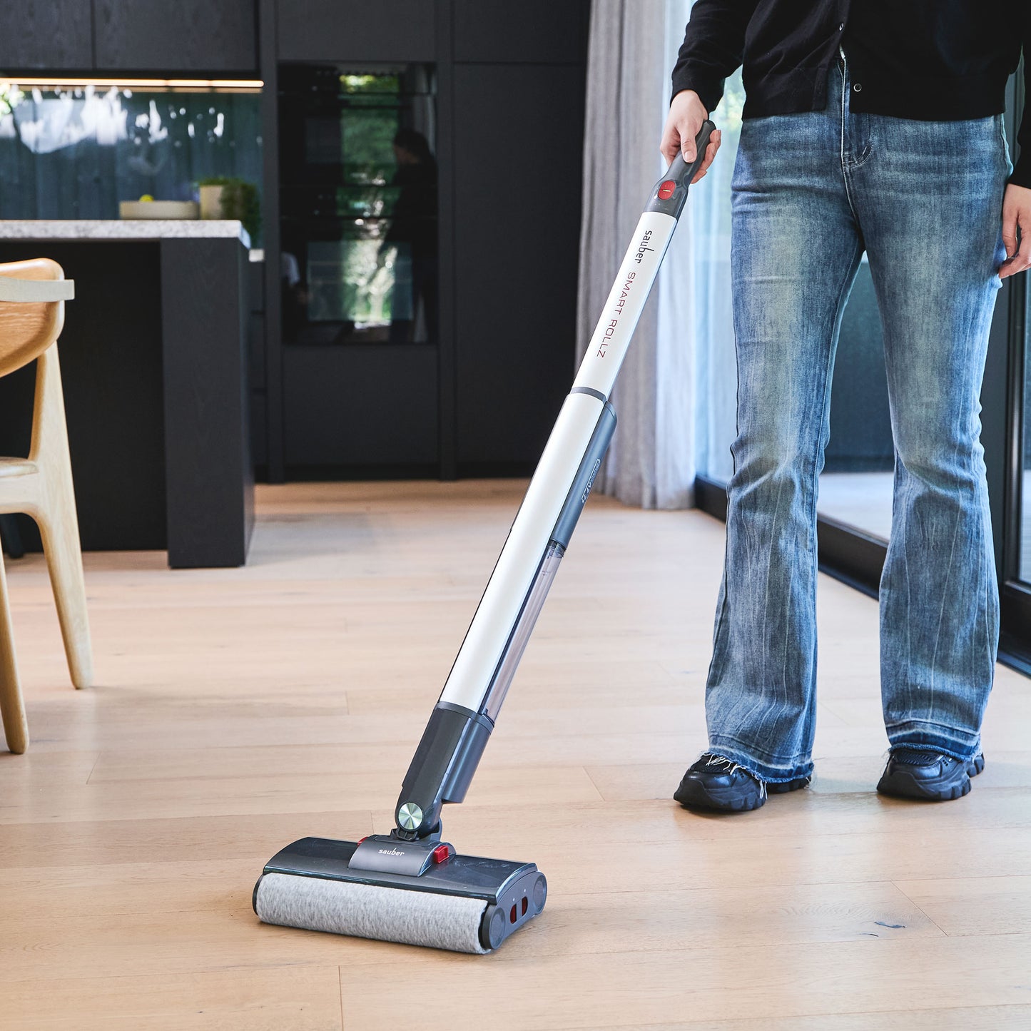 Sauber Smart Rollz Cordless Hard Floor Washer Cleaner