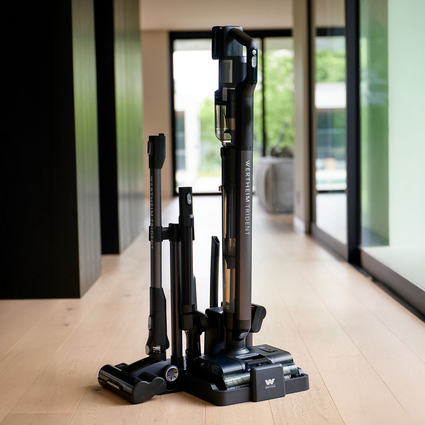 Wertheim Trident 3 in 1 Multi Purpose Floor Cleaner Combo. Floor Washer & Stick Vacuum.