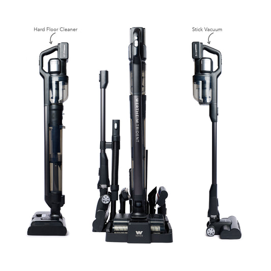 Wertheim Trident 3 in 1 Multi Purpose Floor Cleaner Combo. Floor Washer & Stick Vacuum.