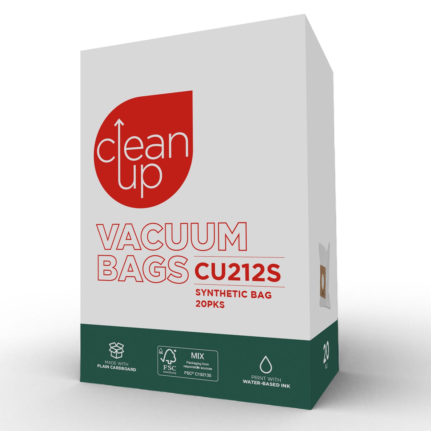 Clean Up® CU212S 20PK Synthetic Bag Sauber Smart 7000PH 5000PH