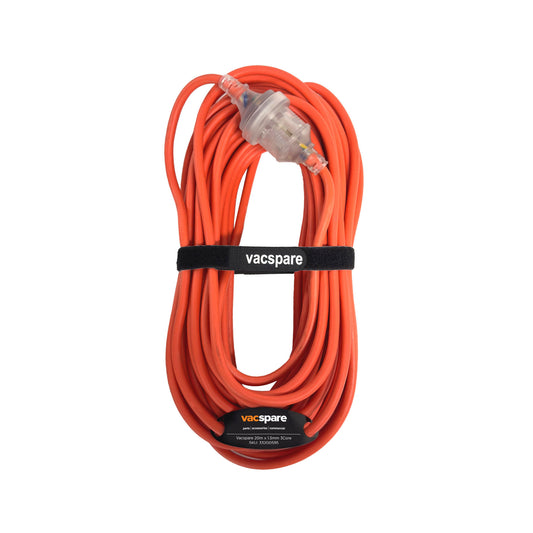 Vacspare 20m Heavy-Duty 3 Core Cord with 10A Plug