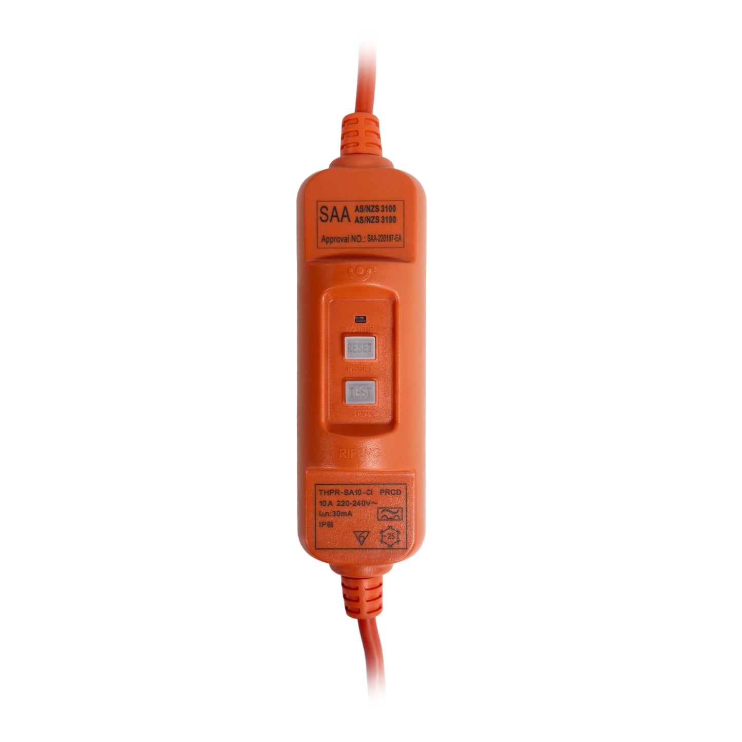 Vacspare 18m 3 Core 10A Extension Cord with Inline RCD