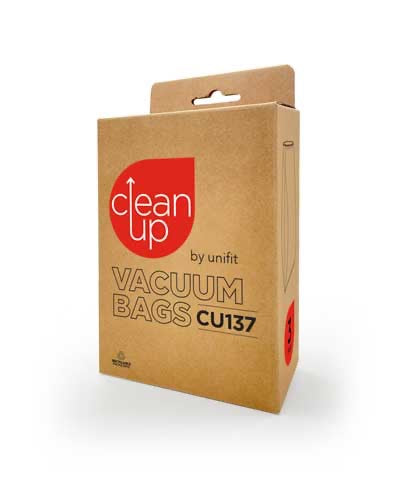 CleanUp CU137S Synthetic Vacuum Bags 3 Pack Silent Master