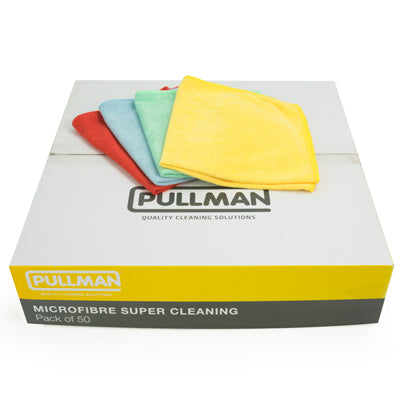 Pullman Premium Microfiber Cloths 50 pack 40cm x 40cm