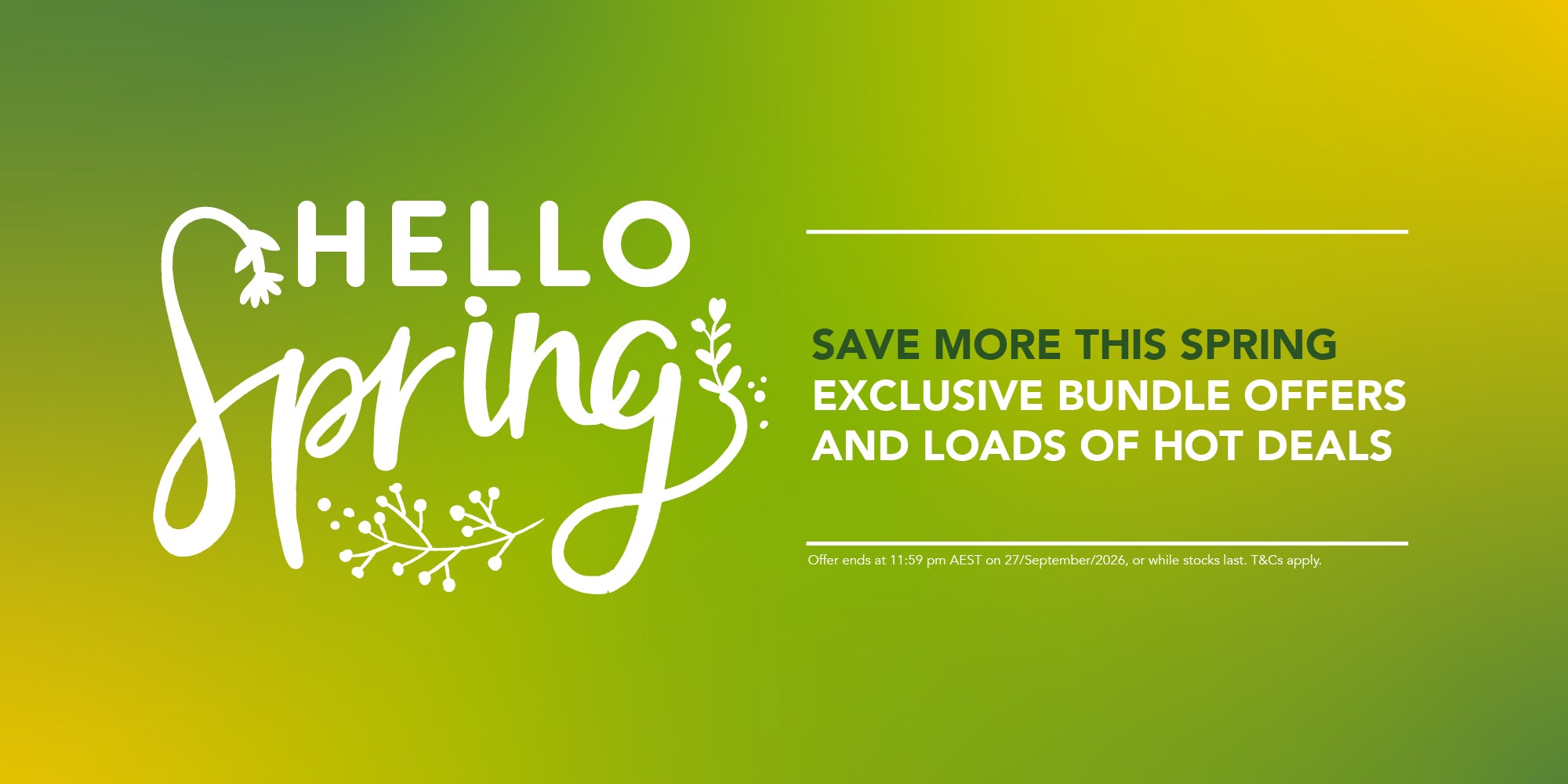 Spring Cleaning Sale